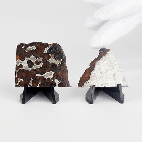 2 Meteorite Fragments - Seymchan and Sericho
