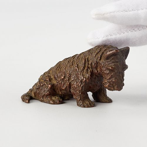 Kirmse Gorham Small Bronze Scottish Terrier Dog
