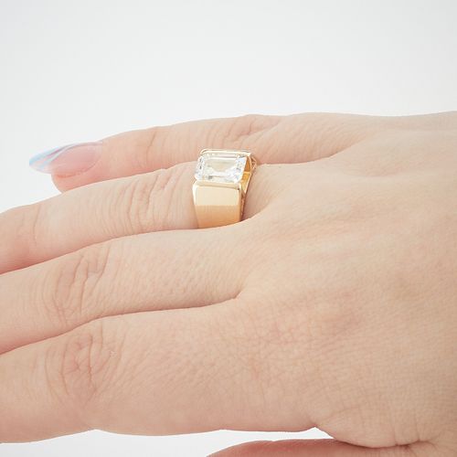 14k Gold & 1.95 Ct Emerald-Cut Diamond Ring