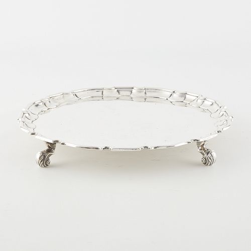 London Sterling Silver Footed Tray 1732