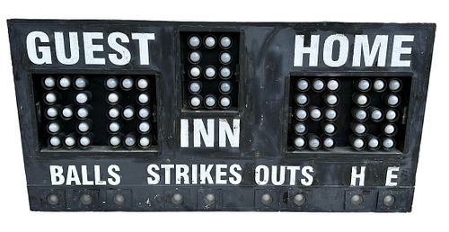 Vintage Baseball Scoreboard 
