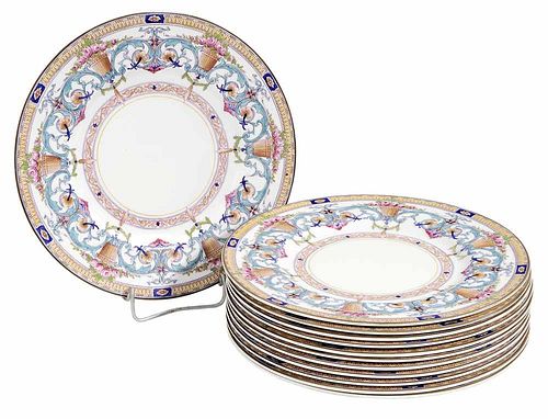 Twelve Royal Worcester Porcelain