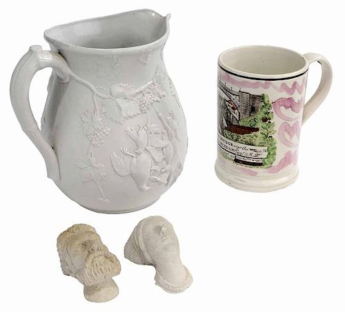 Four Pieces English Ceramics