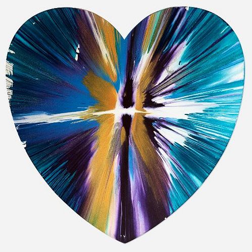 Damien Hirst - Heart Spin Painting