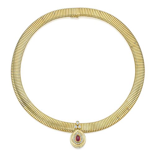 Gold Omega Necklace