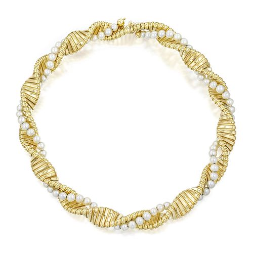 Pearl Gold Choker Necklace