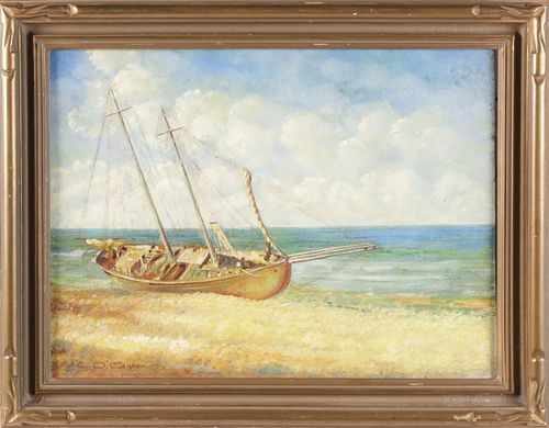 Charles Drew Cahoon Oil on Canvas Board "Cape Cod"