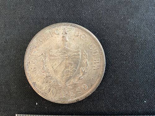 1934 Cuba 1 Silver Peso
