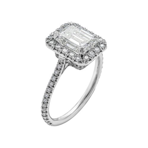 GIA Certified 1.80 Carat Natural Diamond I VVS1 Emerald Cut Diamond Engagement Ring