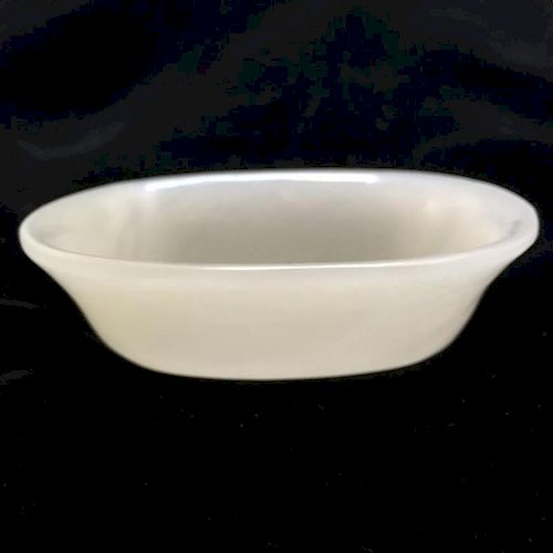 A WHITE JADE CUP 19TH CT