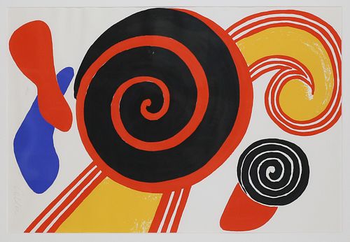 Alexander Calder Lithograph Spirals