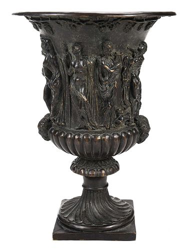 Grand Tour Bronze Borghese Vase