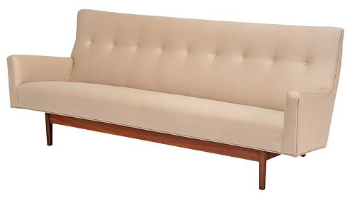 Jens Risom Upholstered Walnut Sofa