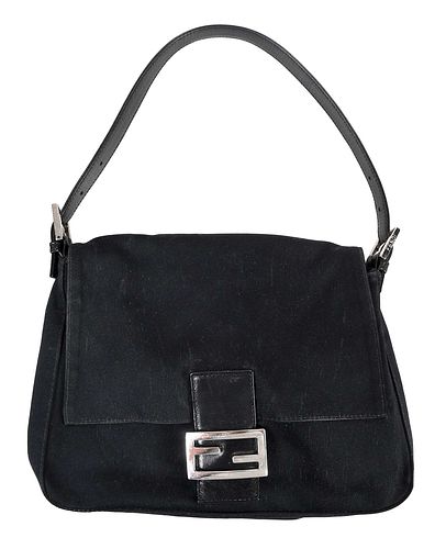 Fendi Black Nylon Handbag