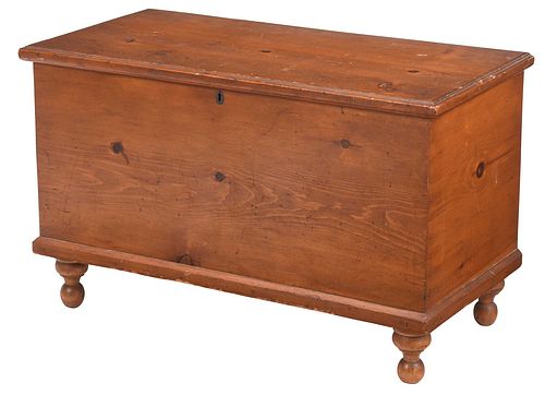 American Stained Pine Blanket Chest