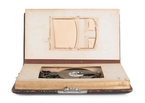Music box photo album, ca. 1900