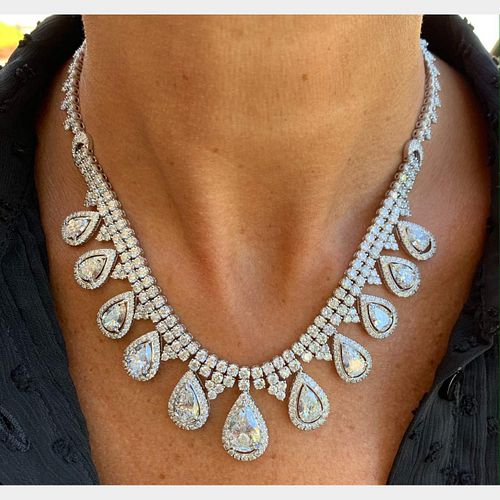 18k 54.09 Ct Diamond Necklace