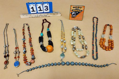 TRAY 9 MID EAST AND CHINESE BEAD NECKLACES