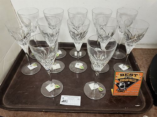 TRAY 12 WATERFORD MERRILL GOBLETS