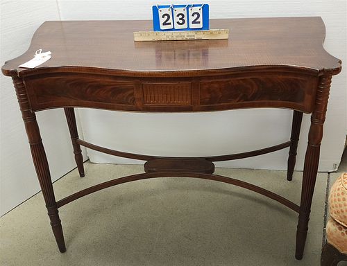 FEDERAL STYLE INLAID MAHOG CONSOLE TABLE