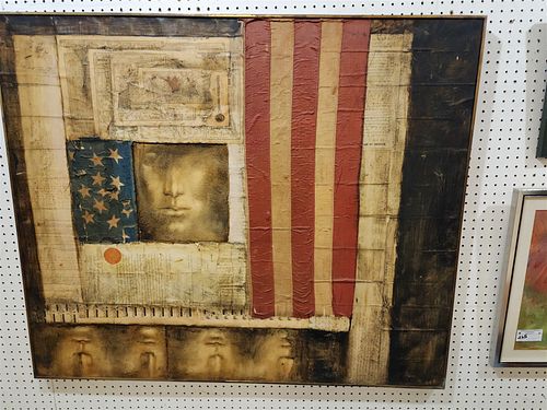 FRAMED MIXED MEDIA SGND RONALD CHASE 41" X 49"