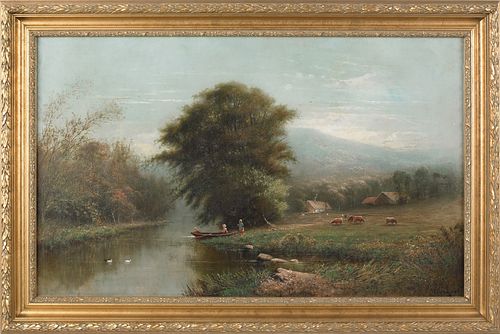 Frederick A. Spang (American 1834-1891), oil on ca