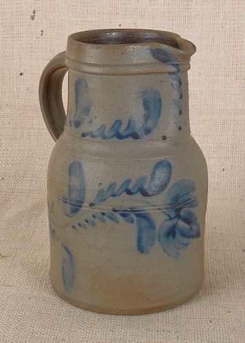 Pennsylvania stoneware pitcher, 19th c., attribute