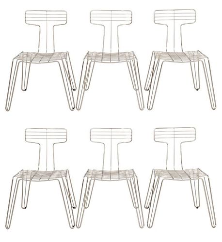 Tom Dixon Wire Chairs, 6