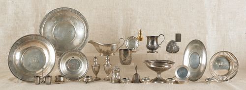 Miscellaneous group of sterling silver tablewares,