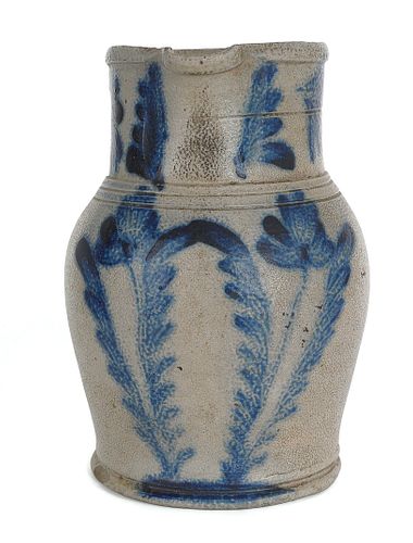 Pennsylvania stoneware pitcher, 19th c., attribute