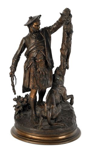 P. J. Mene (French, 1810-1879), bronze figural gro