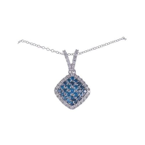 Kallati Fancy White Diamond Pendant Necklace 