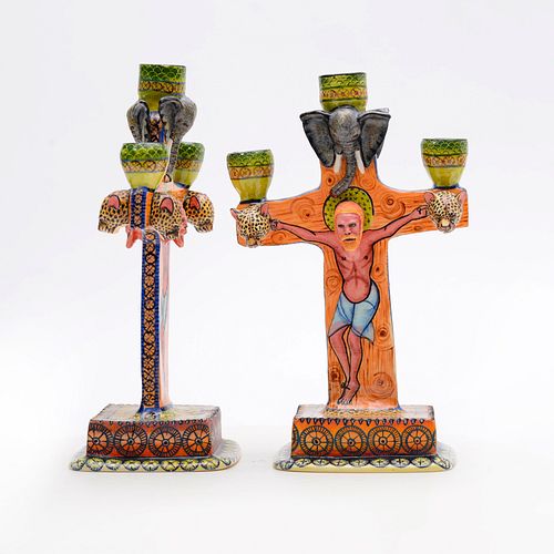 Religious Cross Pair by Ardmore Ceramics
