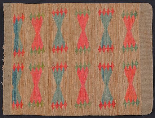 Nez Perce cornhusk bag, ca. 1900, 19" x 15".