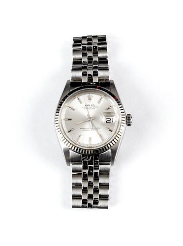 Man's Rolex wrist watch with Oyster perpetual date
