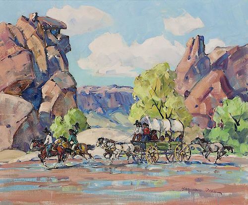 Marjorie Reed 1915 - 1997 | Going Home From the Sing - Canyon de Chelly