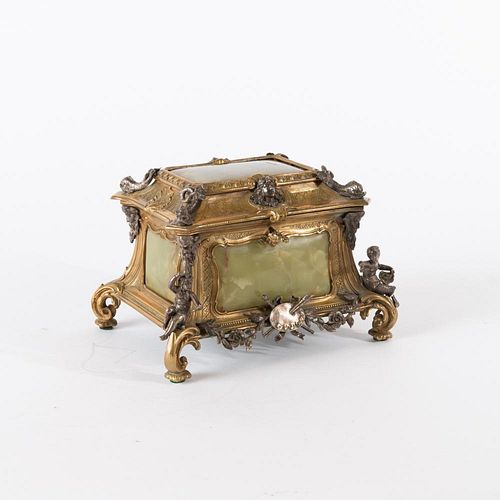 Onyx and Ormolu Casket with Neoclassical Mounts