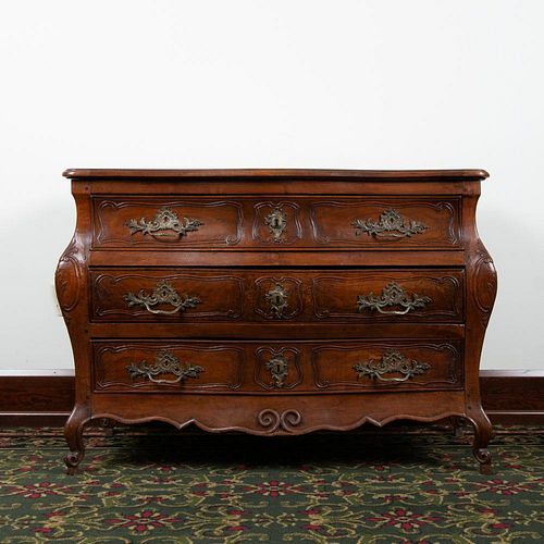 18th c. French Bombe Commode