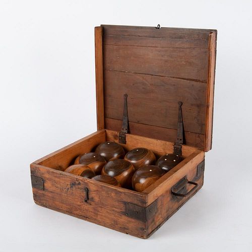 Victorian Bocce Set with Original Box