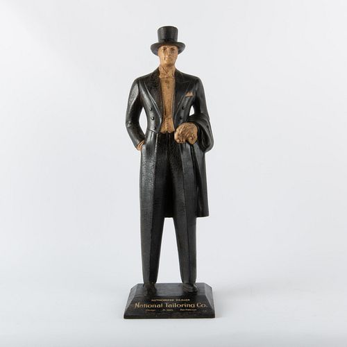 National Tailoring Co. Rubber Advertising Figure, 31"H