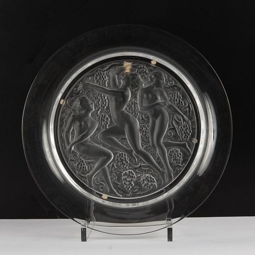 Lalique Crystal 'Cote d'Or' Charger