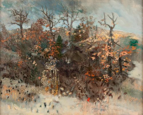 Robert Sudlow 'Winter Wood' Oil on Canvas