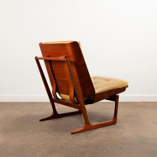 HANS JUERGENS / Deco House Walnut Lounge Chair (1960s)