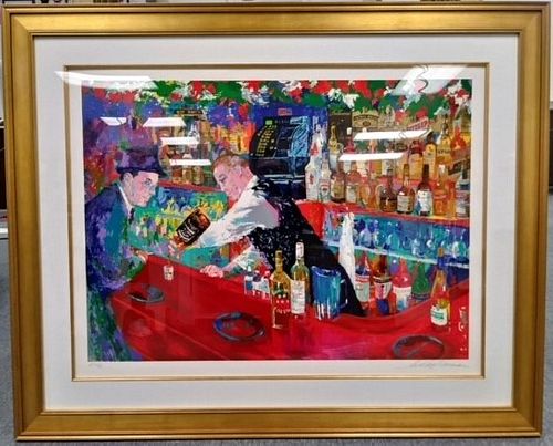 LeRoy Neiman - Frank at Rao's - Framed Limited Edition Serigraph on Paper