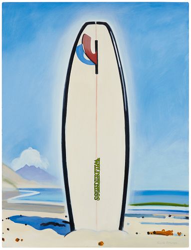 Hank Pitcher (b. 1949), "Wilderness, Gaviota Coast," 2016, Oil on canvas over panel, 48" H x 36" W