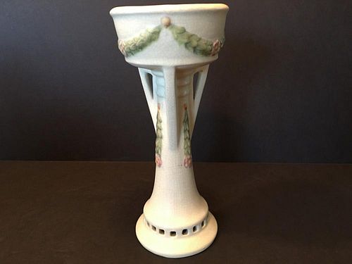 Vintage Weller Vase, 9" high, 4"  wide on top