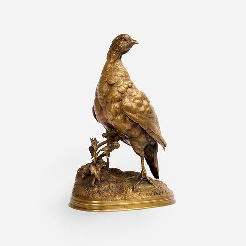 Ferdinand Pautrot Bronze Partridge (13 3/4" Height)