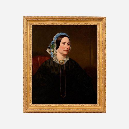 Fine Oil Portrait of a Victorian Woman, Dated 1863