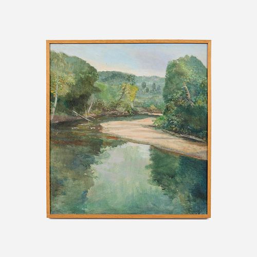 Robert Sudlow "Bouquet Creek #2" (1977) Oil on Canvas