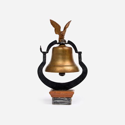 Antique Yoke Bell with Eagle Finial
